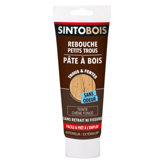 Pâte à bois à l’eau chêne foncé 250 gr - SINTO