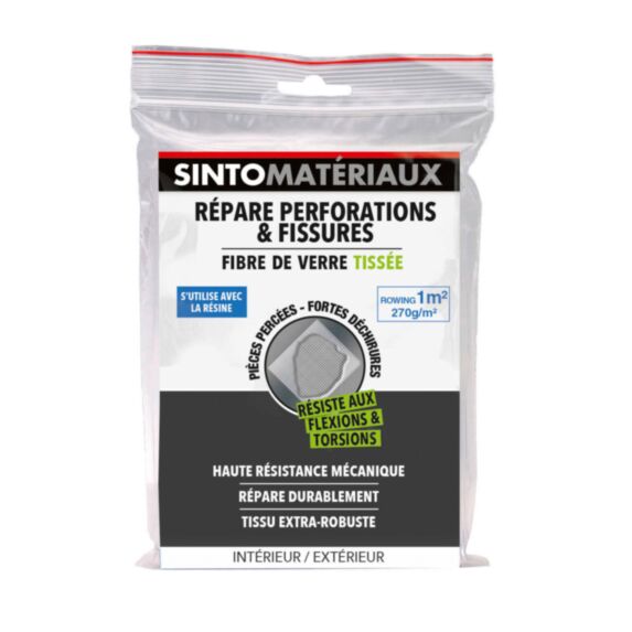 Tissu de réparation fibre de verre tissée 1m² - SINTO