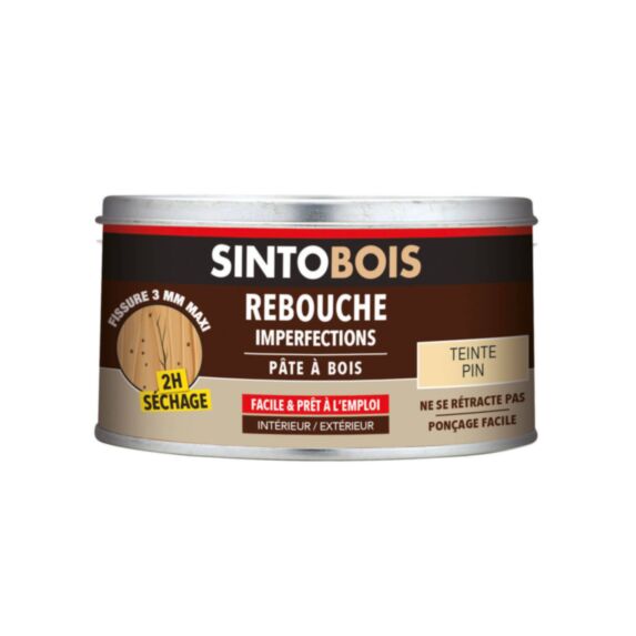 Pâte à bois Rebouche imperfections pin 170ml - SINTO
