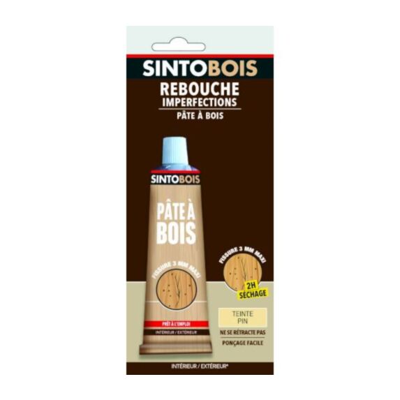 Pâte à bois Rebouche imperfections pin 80ml- SINTO
