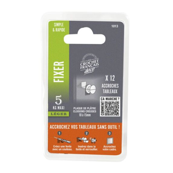 12 Fixations spécial plaques de plâtre