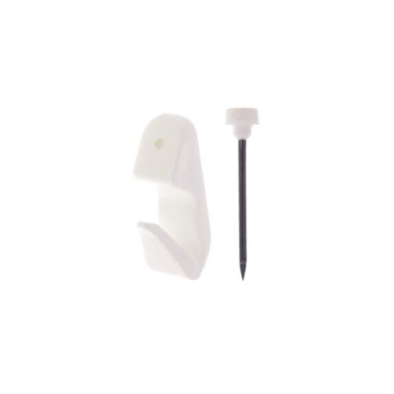 8 crochets résine blancs n° 2 pour tableaux et cadres - LE CROCHET FRANCAIS