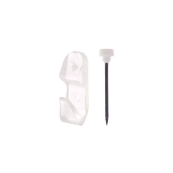 8 crochets résine transparents n° 2 pour tableaux et cadres - LE CROCHET FRANCAIS