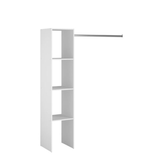 Kit combi blanc 40 cm mélaminé blanc - EKIPA