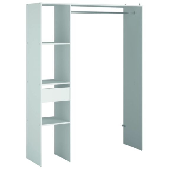 Dressing Combi Module C Colonne Penderie 138x180x40cm blanc - EKIPA