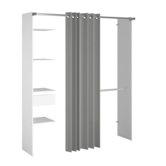 Dressing Combi Module G 176-198x180x40cm blanc - EKIPA