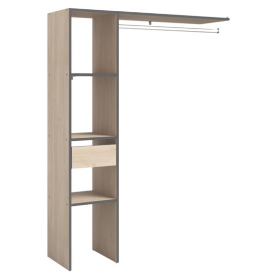 Dressing Chicago Module C L139xH180x40cm Chêne - EKIPA