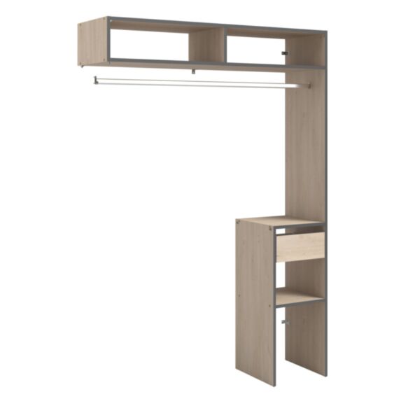 Dressing Chicago Module F Chêne 141x203x40cm Chêne - EKIPA