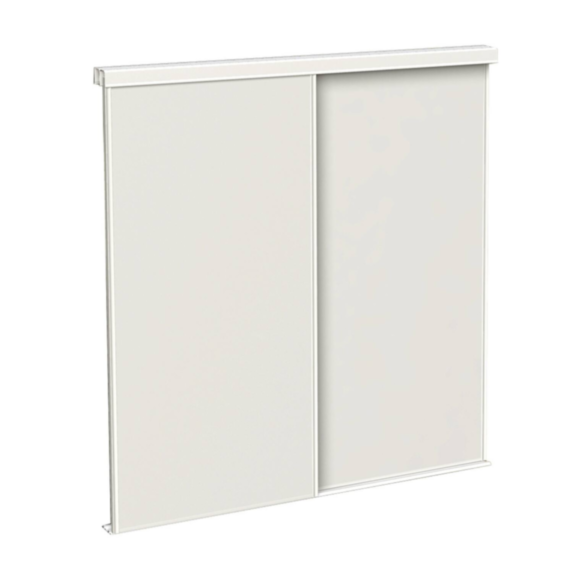 Portes Coulissantes Sous-comble Eco Frêne Blanc h120xL.120cm