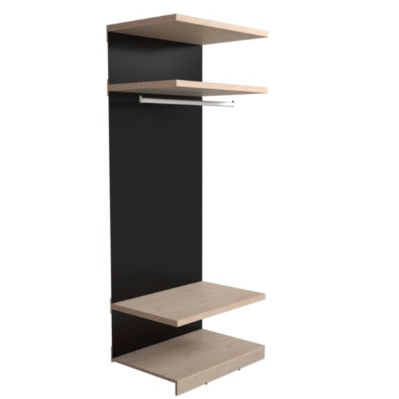 Dressing Play Module tablettes L86xH220xP60cm 18mm Chêne - EKIPA