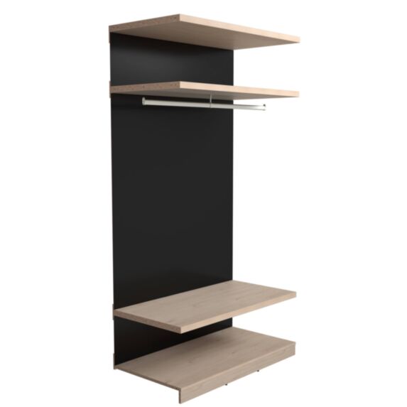 Dressing Play Module tablettes L116xH220xP60cm Chêne - EKIPA