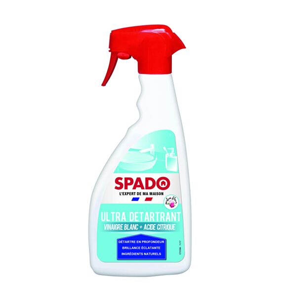 Ultra détartrant vinaigre blanc & acide citrique 500 mL - SPADO