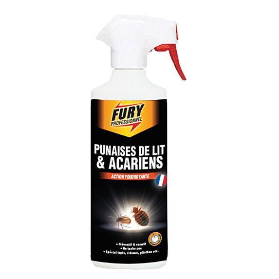Fury tue punaises de lit et acariens prêt à l'emploi 500 ml