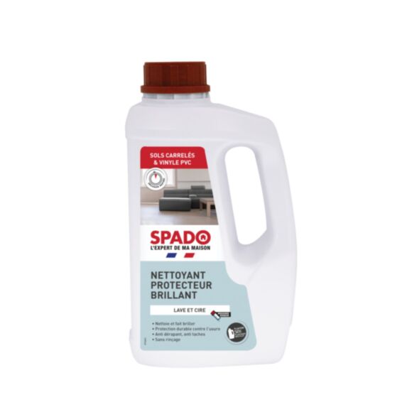 Nettoyant protecteur brillant sols carrelés & vinyle PVC 1 L - SPADO