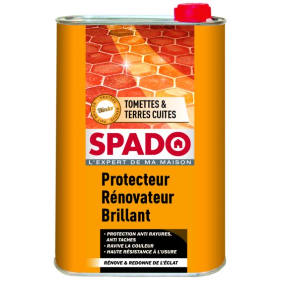 Protection rénovatrice d'éclat Blindor pour tomettes et terres cuites1 L - SPADO