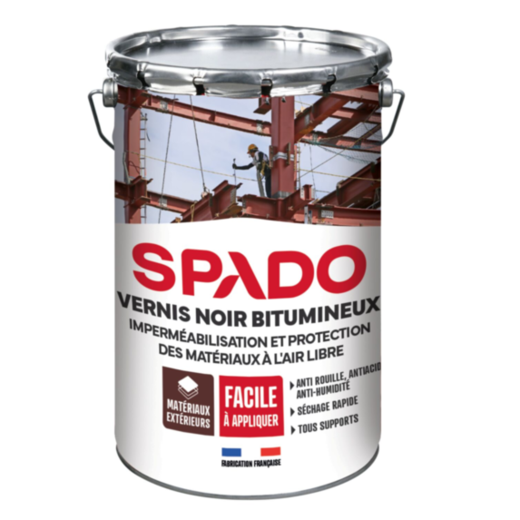 Vernis noir bitumineux 4 L - SPADO