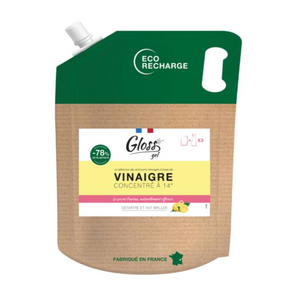 Vinaigre blanc 14° Écorecharge 2,5 L - GLOSS