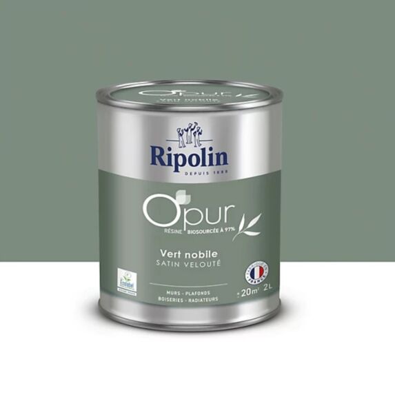 Peinture o'pur 2 l vert nobile satin