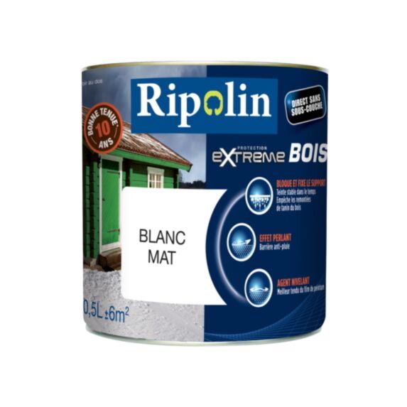 Peinture Protection eXtreme bois 0,5L blanc