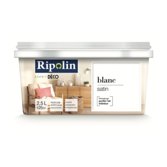 Peinture Esprit Déco multisupport galet 2,5L - RIPOLIN