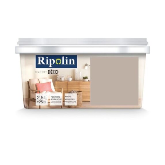 Peinture Esprit Déco multisupport poivre du sichuan 2,5L - RIPOLIN