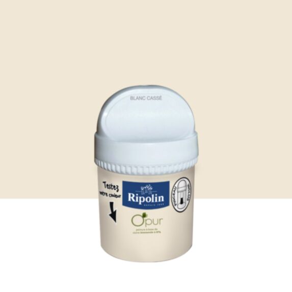 Testeur de peinture O'Pur Satiné Blanc Casse 0,075L - RIPOLIN