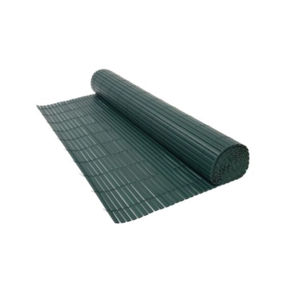 Canisse double face PVC Plastic'Ovale occultant 95% 1,50x5m Vert - SICATEC