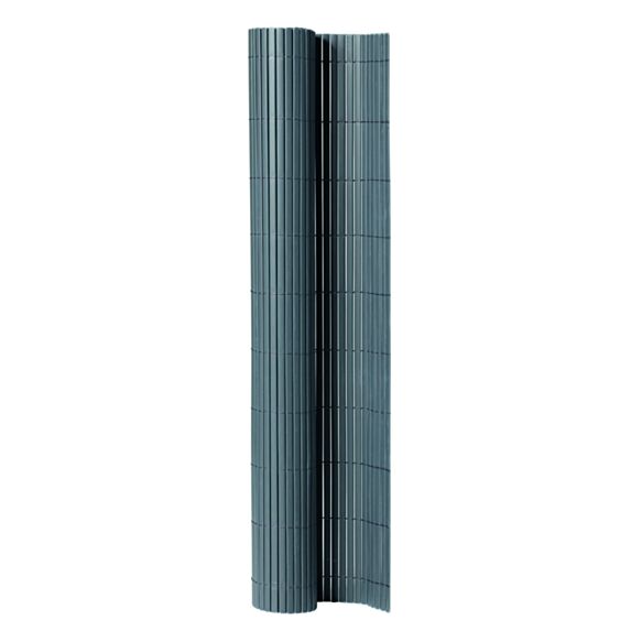 Canisse double face PVC Plastic'Ovale occultant 95% 1x3m Anthracite - SICATEC