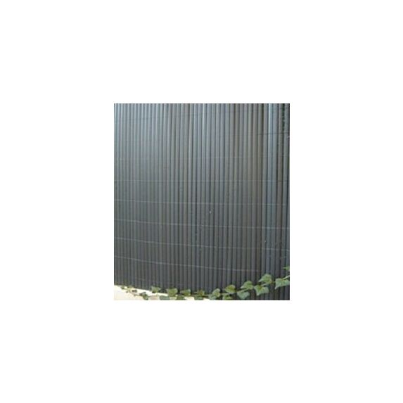 Canisse double face PVC Plastic'Ovale occultant 95% 1,50x5m Anthracite - SICATEC