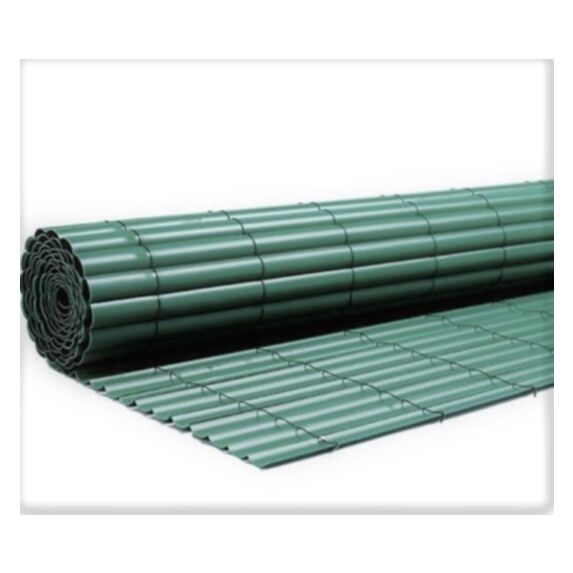 Canisse simple face PVC Plastic'Eco occultant 85% 1x3m Vert - SICATEC