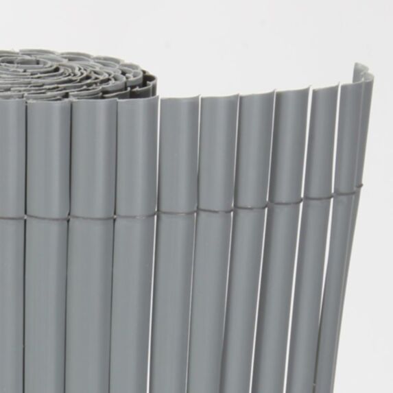 Canisse simple face PVC Plastic'Eco occultant 85% 1,50x3m Gris - SICATEC