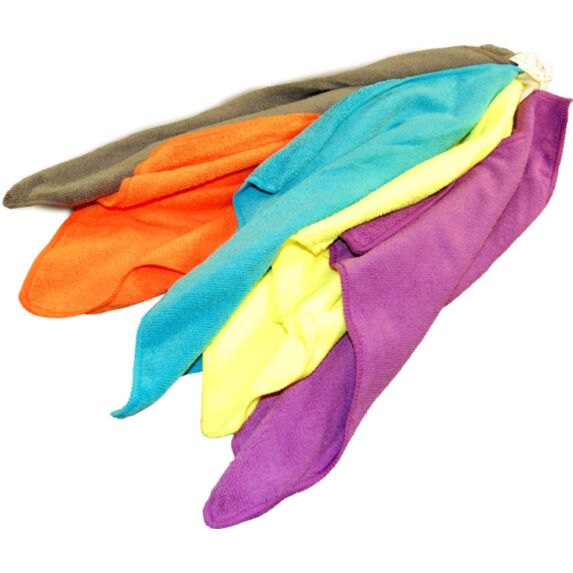 Lot de 5 carrés microfibre 38x38cm