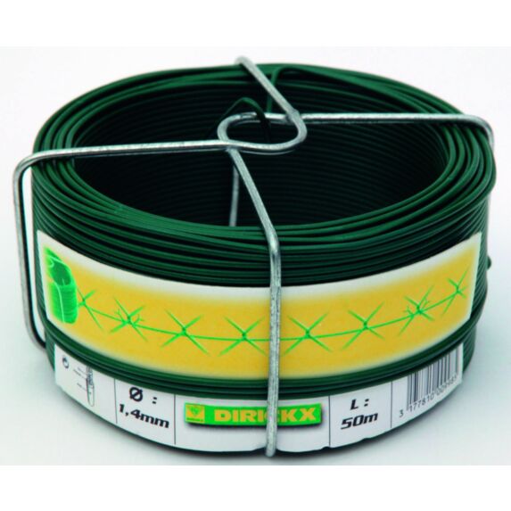 Fil d'attache vert 100 m pour grillage en rouleau - DIRICKX
