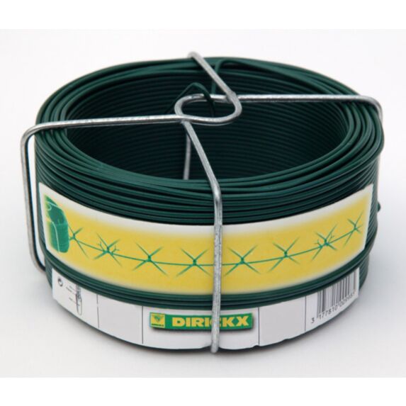 bobinot de fil d'attache plastifié vert - 1,4mm - 50ml - DIRICKX