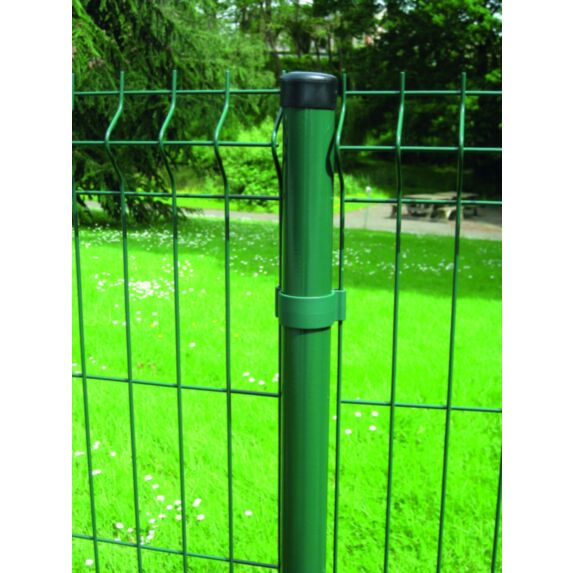 4 colliers monoblocs pour panneau rigide grillagé Arista Vert - DIRICKX