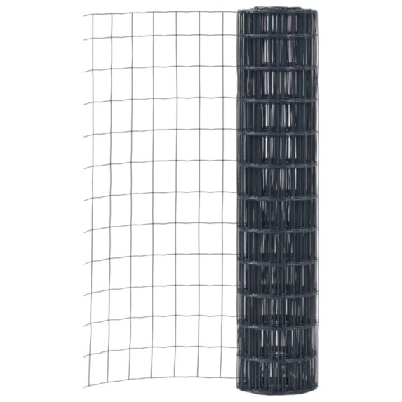 Grillage en Rouleau Soudé Gris 25x1m