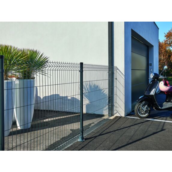 Grillage panneau Arista Eco Gris RAL 7016 1x2m - DIRICKX