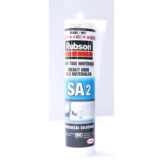 Mastic silicone sanitaire blanc 280mL - RUBSON