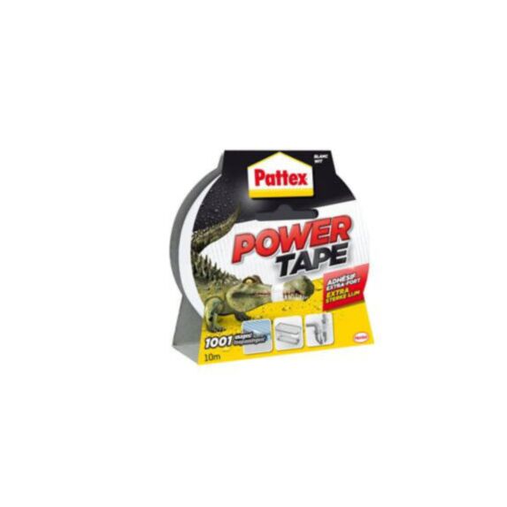 Pattex adhésifs réparation power tape blanc etui 10m - PATTEX