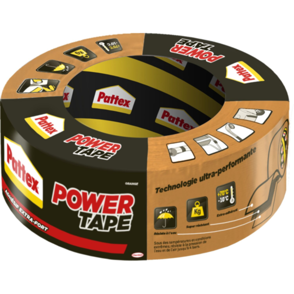 Adhésif Réparation Power Tape Orange 30m - PATTEX