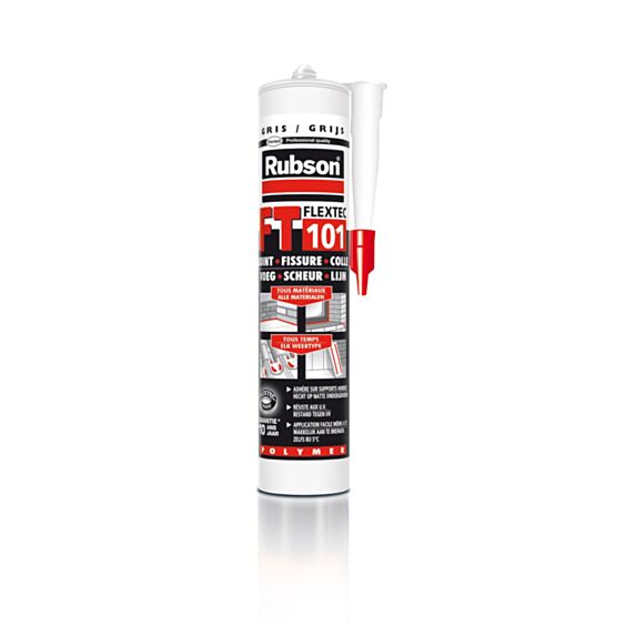Mastic Gris FT101 Joint Fissure Colle 280ml - RUBSON