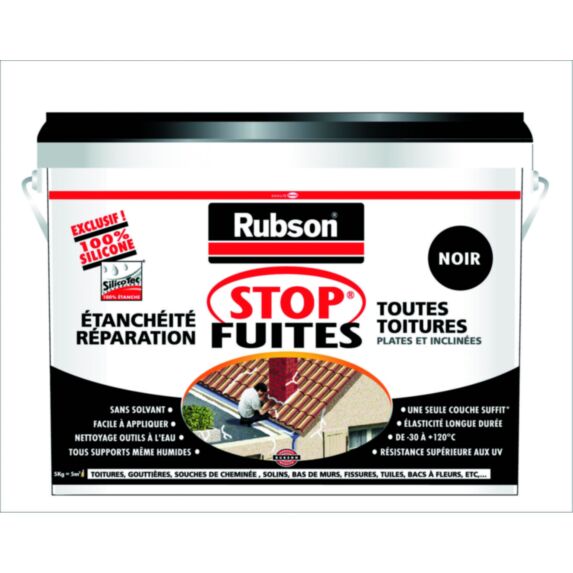 RUBSON Toitures Anti-infiltrations Noir Seau 5kg