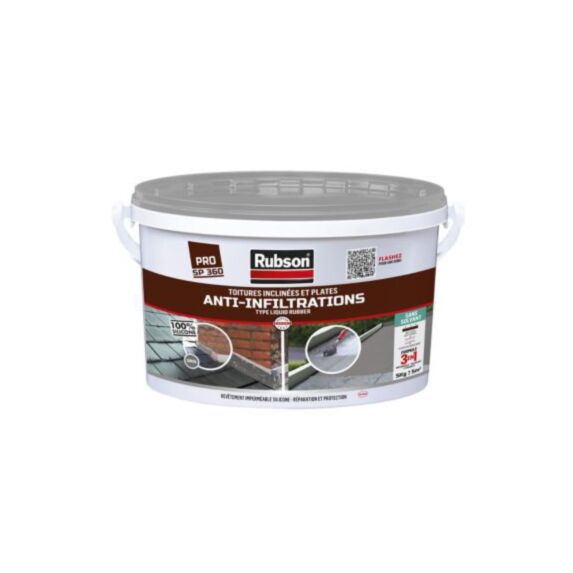 RUBSON Toitures Anti-infiltrations Gris Seau 5kg