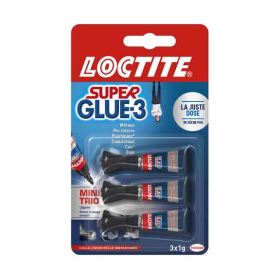 Colle Super Glue-3 Mini dose 1x3g - LOCTITE