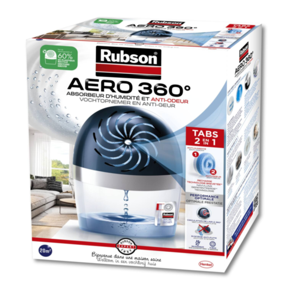 Absorbeur d’humidité Aero 360° 20m² - RUBSON