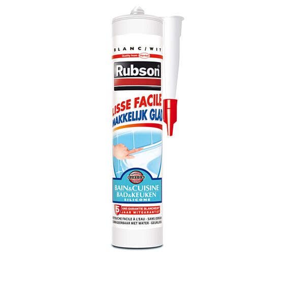 Mastic Blanc Lisse Facile Bain&Cuisine 280ml - RUBSON