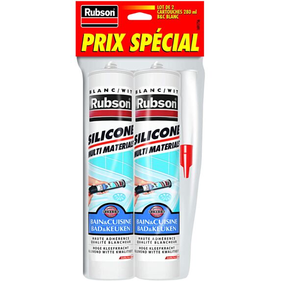 2 Silicones Anti-moisissures Bain&Cuisine Pure 280ml - RUBSON