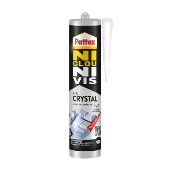 Colle Ni Clou Ni Vis 100% Fixe et Jointe Crystal 290gr - PATTEX