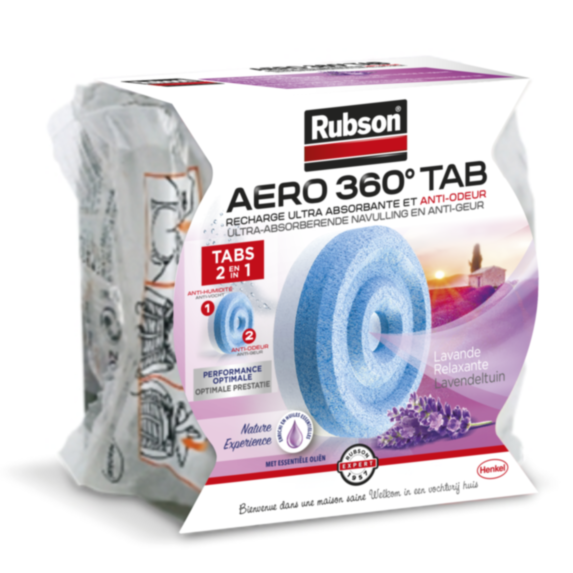 Recharge absorbeur d'humidité Aero 360° lavande - RUBSON
