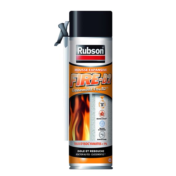 Mousse expansive Fire en aérosol 500 mL - RUBSON